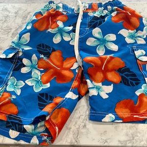 SWIM TRUNKS, KANU, TROPICAL PRINT, MEN'S